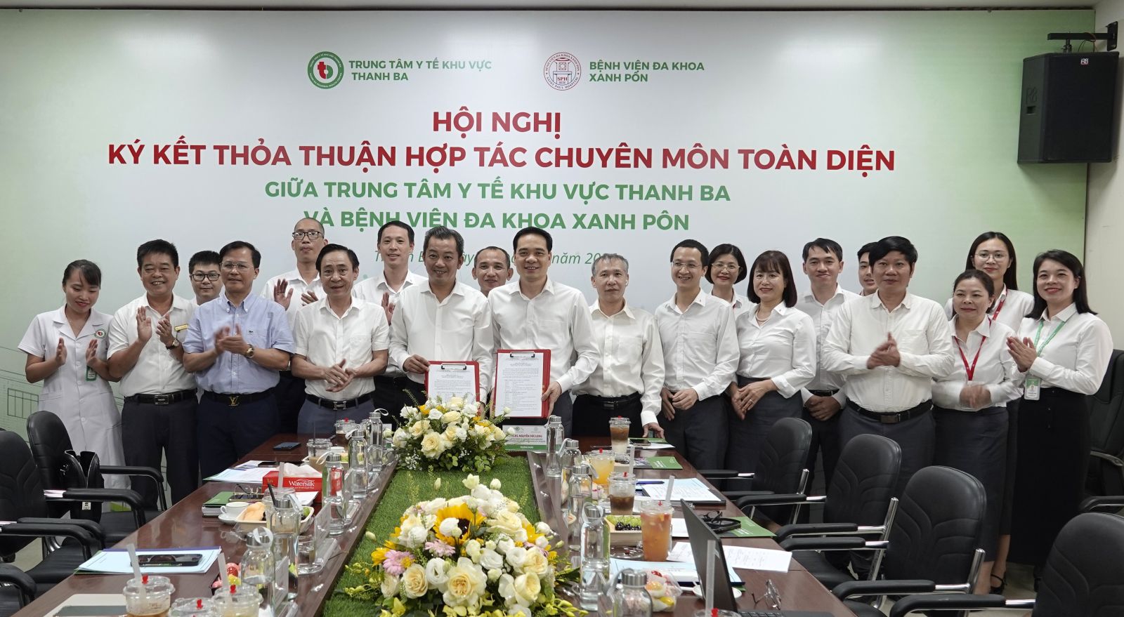 Bệnh viện Đa khoa Xanh Pôn ký kết hợp tác hỗ trợ chuyên môn toàn diện với Trung tâm Y tế khu vực Thanh Ba, tỉnh Phú Thọ