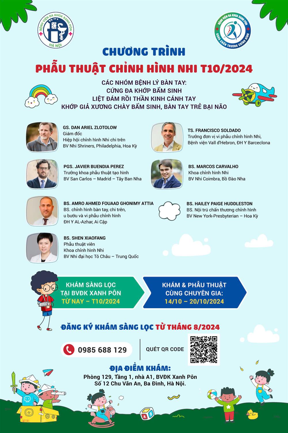 HỘI NGHỊ CHẤN THƯƠNG CHỈNH HÌNH NHI TOÀN QUỐC LẦN THỨ 16 SẼ TỔ CHỨC TẠI BỆNH VIỆN ĐA KHOA XANH PÔN