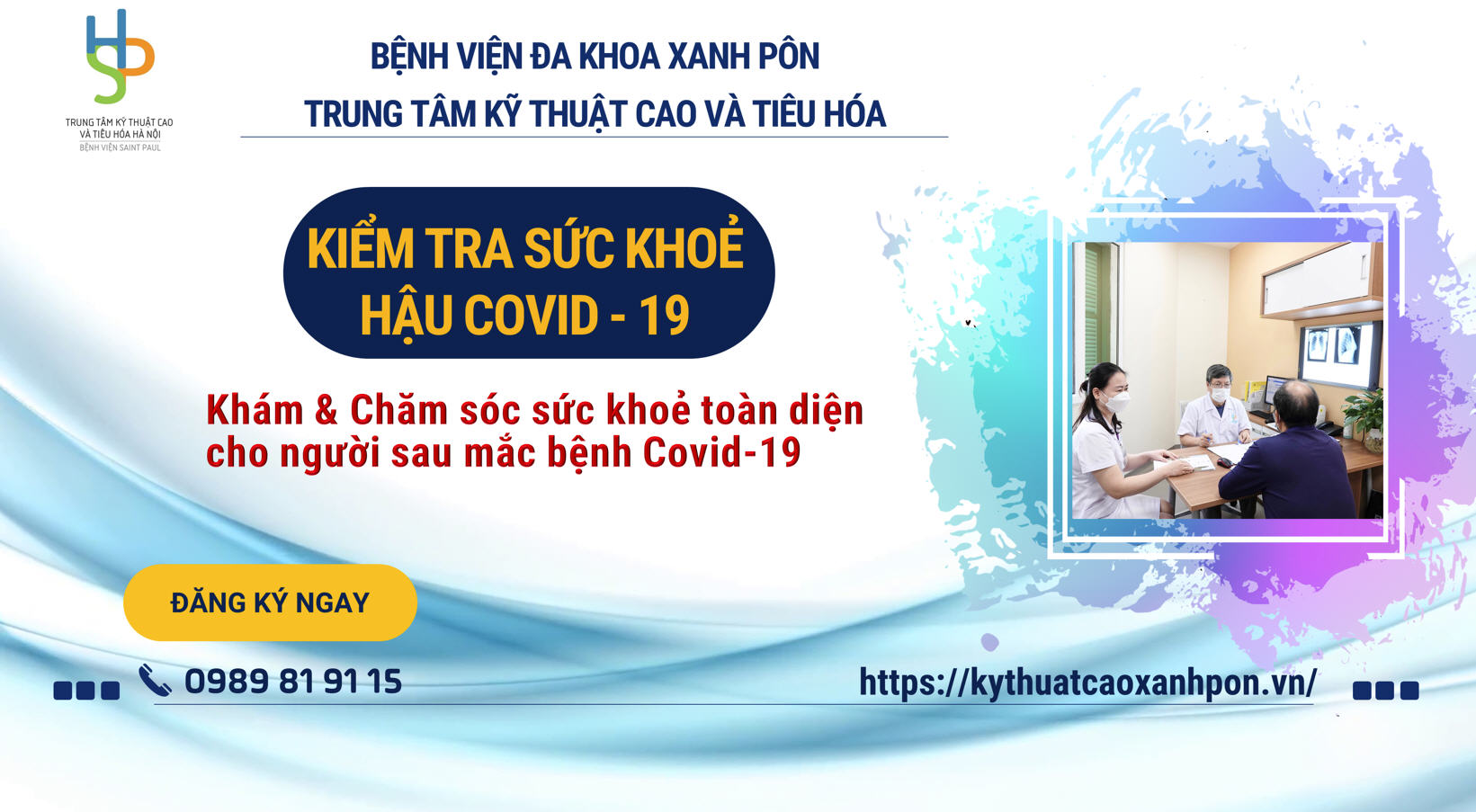 BỆNH VIỆN ĐA KHOA XANH PÔN TRIỂN KHAI KHÁM HẬU COVID – 19 CHO NGƯỜI DÂN HÀ NỘI VÀ CÁC TỈNH LÂN CẬN.