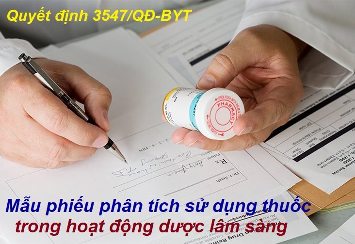 Mẫu phiếu phân tích sử dụng thuốc trong hoạt động dược lâm sàng tại Bệnh viện