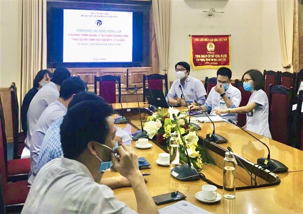 HỌP TRIỂN KHAI CÁC NHIỆM VỤ TRONG CHƯƠNG TRÌNH QUẢN LÝ SỬ DỤNG KHÁNG SINH TẠI BỆNH VIỆN THEO QUYẾT ĐỊNH 5631/QĐ-BYT